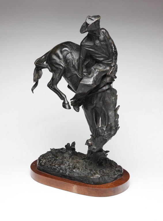 Appraisal: American third quarter th century Cast bronze on wood base