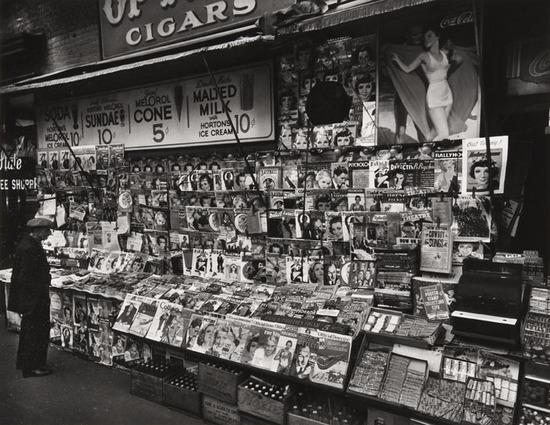 Appraisal: Berenice Abbott - Newsstand Southwest Corner of nd Street and