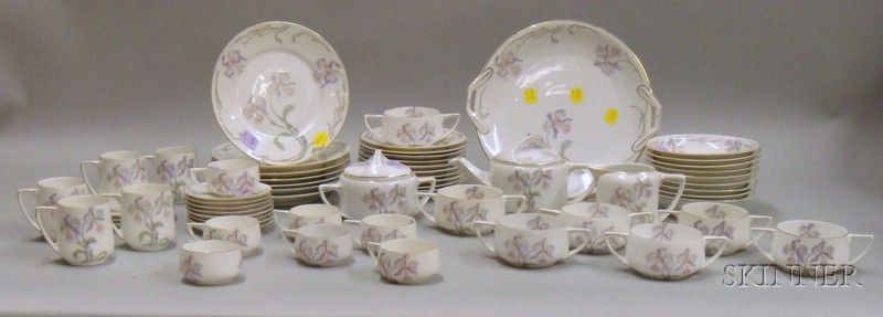 Appraisal: Sixty-piece Rosenthal Transfer Donatello Pattern Porcelain Partial Luncheon Set