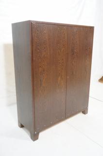 Appraisal: CHRISTIAN LIAIGRE Two Door Wenge Wood Cabinet Fo CHRISTIAN LIAIGRE