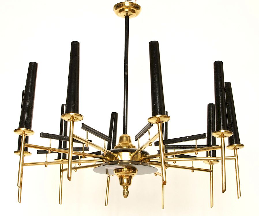 Appraisal: ITALIAN MID CENTURY MODERN ARM CHANDELIER An Italian mid century