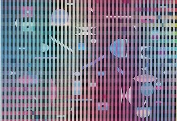 Appraisal: Yaakov Agam Israeli b Agamograph Mixed media and silkscreen with