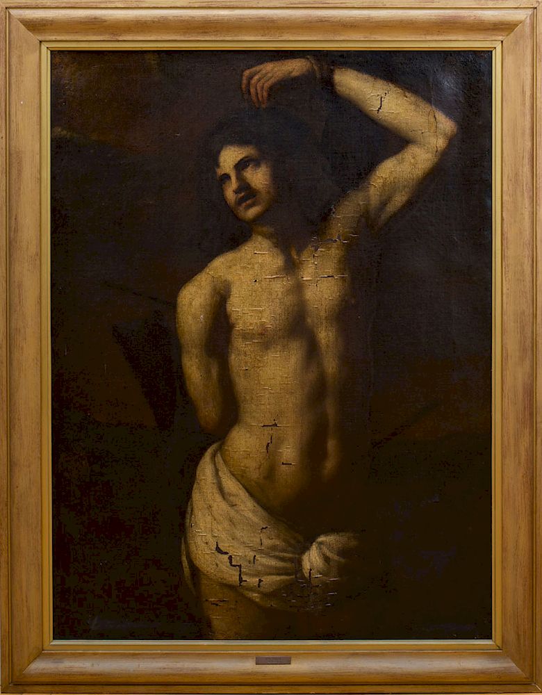 Appraisal: After Jusepe de Ribera - Saint Sebastian Oil on canvas