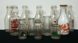 Appraisal: Dairy bottles Dairy- clear Youngstown OH- including 'Isaly's' pint quarts