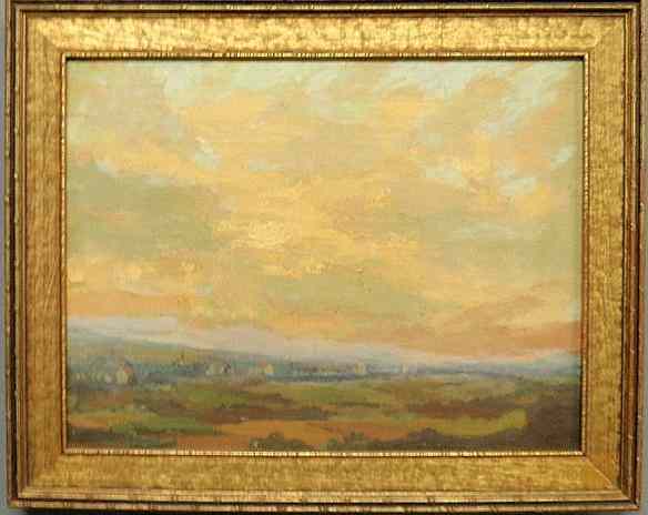 Appraisal: Ricciardi Cesare A American - oil on board painting of