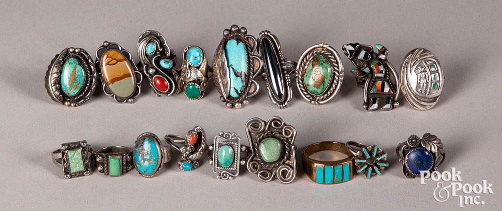 Appraisal: Group of Native American Indian jewelry Group of Native American