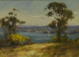 Appraisal: Allan Fizzell born Balmy Spring Day Gladesville acrylic on paper