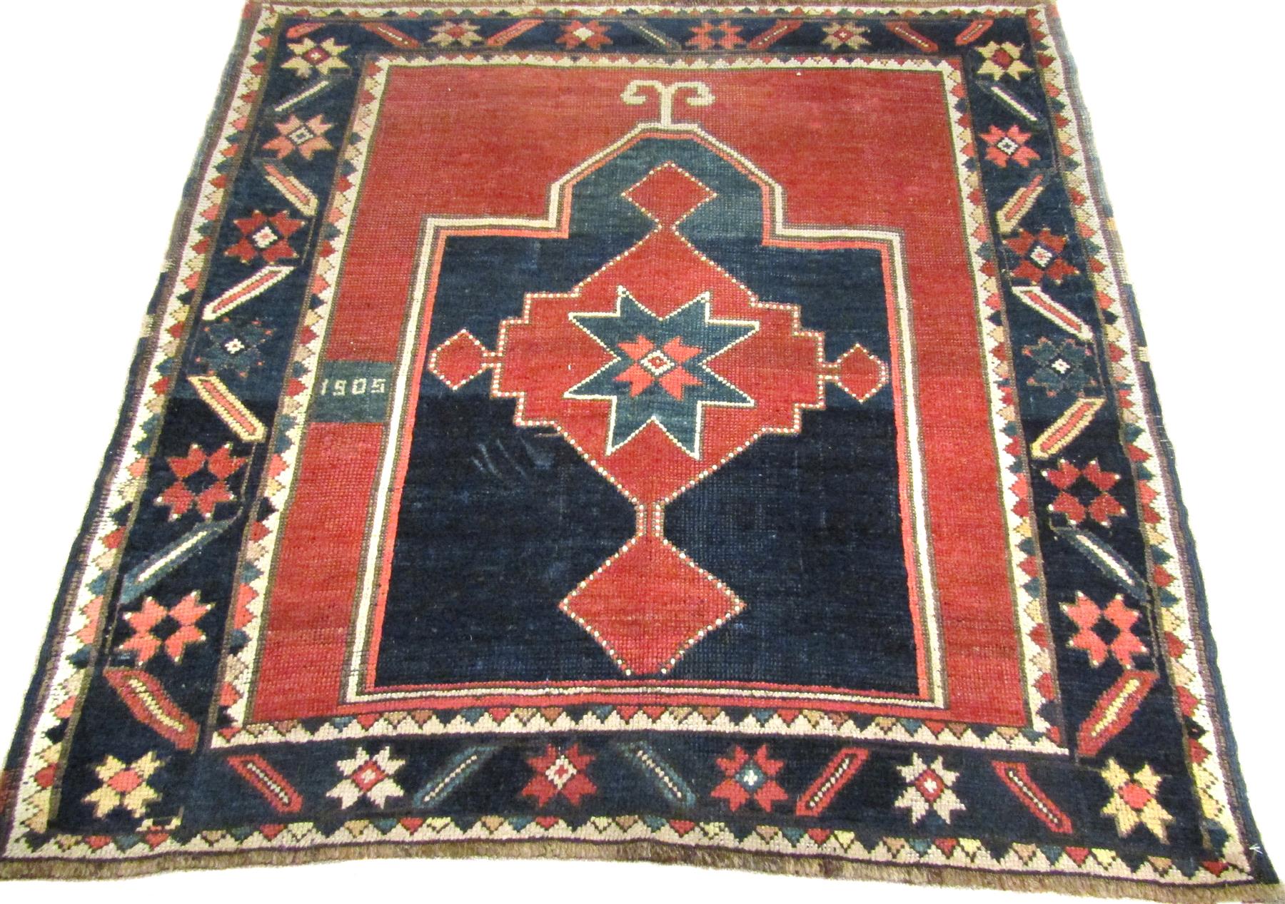 Appraisal: ANTIQUE CAUCASIAN KAZAK Dated ' x '