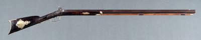 Appraisal: Pennsylvania percussion long rifle brass mounted cal lockplate and barrel