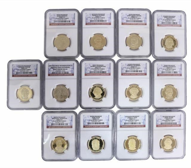 Appraisal: lot of U S Presidential one dollar coins to all