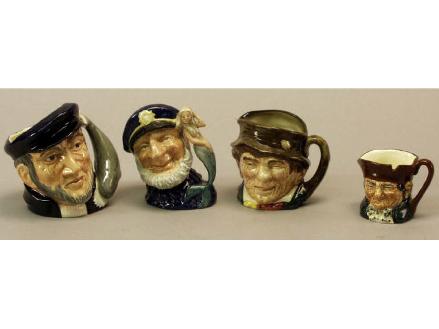 Appraisal: Collection of Royal Doulton character mugs including Old Charley Old