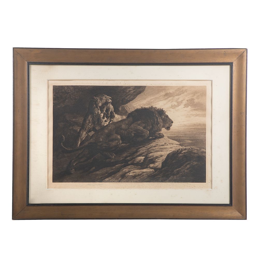 Appraisal: Herbet Dicksee The Alarm etching English - Etching ed AP