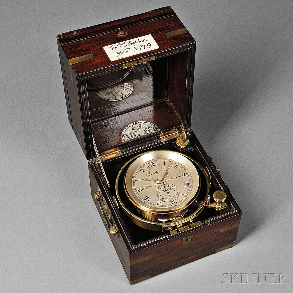 Appraisal: William Shepherd Two-day Marine Chronometer Liverpool c No the -in