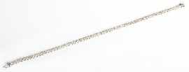 Appraisal: An ct white gold diamond bracelet estimated total diamond weight