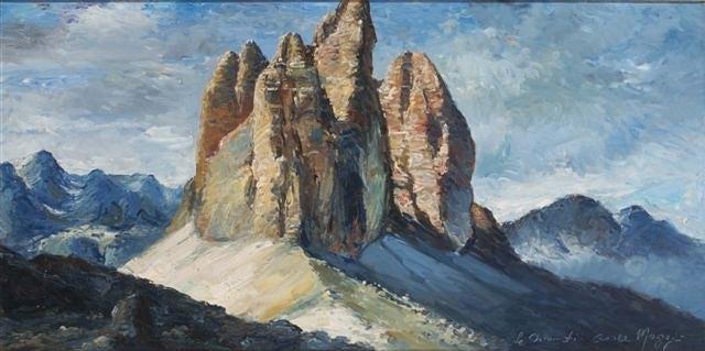 Appraisal: CESARE MAGGI - - 'Le Dolomiti' Le Tre Cime Di