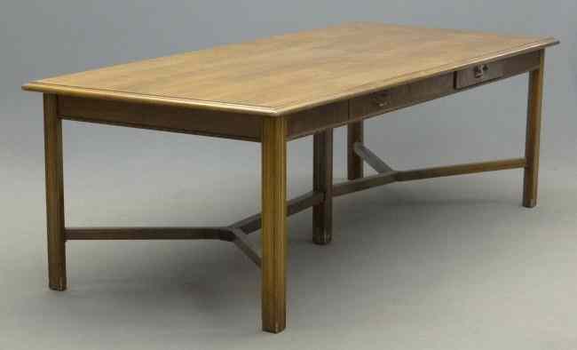 Appraisal: Chippendale style mahogany conference table ' Length '' Ht