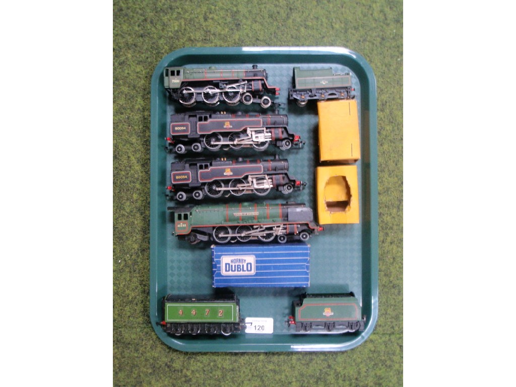 Appraisal: Four gauge locomotives and four tenders all unboxed