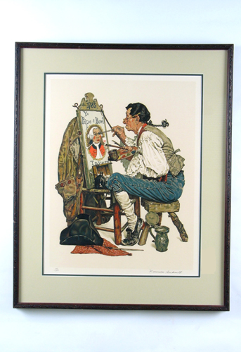 Appraisal: NORMAN ROCKWELL New York - An original color lithograph titled