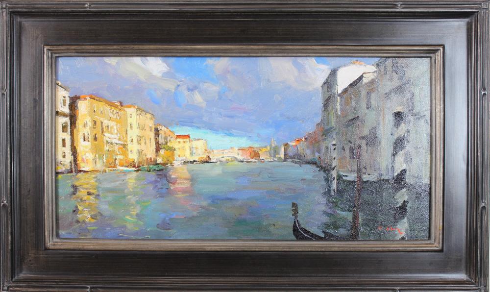 Appraisal: NICK STOQ United States st century oil on board Venice