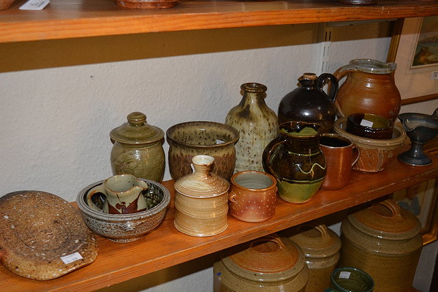 Appraisal: Studio Pottery including a large jug and small bowl by