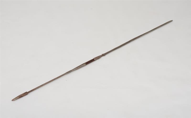 Appraisal: AFRICAN WOOD AND IRON DOUBLE ENDED SPEAR in Property from