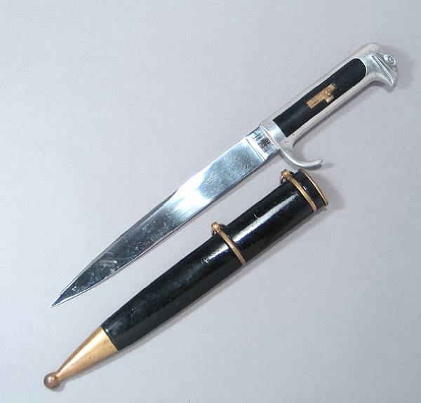 Appraisal: An Italian Model Fascist dagger Straight unmarked inch single edged