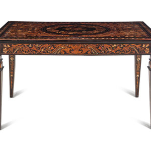 Appraisal: A North Italian Marquetry Center Table th Century Height x