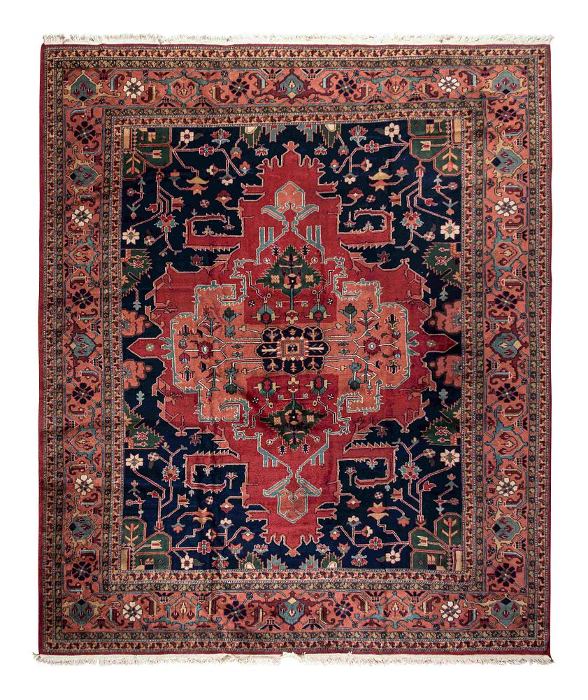 Appraisal: A Heriz Wool Rug A Heriz Wool Rug th Century