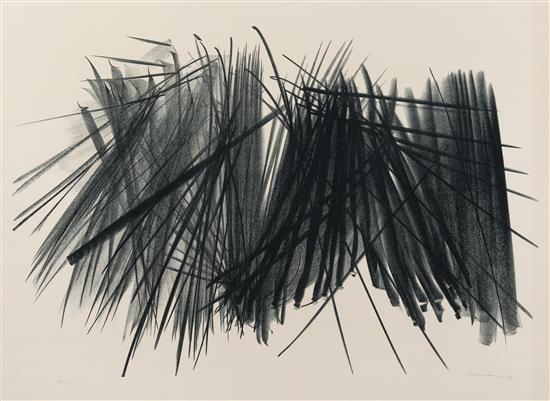 Appraisal: Sale Lot Hans Hartung German French - L c lithograph