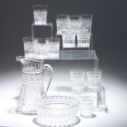 Appraisal: Hawkes glass set of twelve tumblers with matching pitcher and