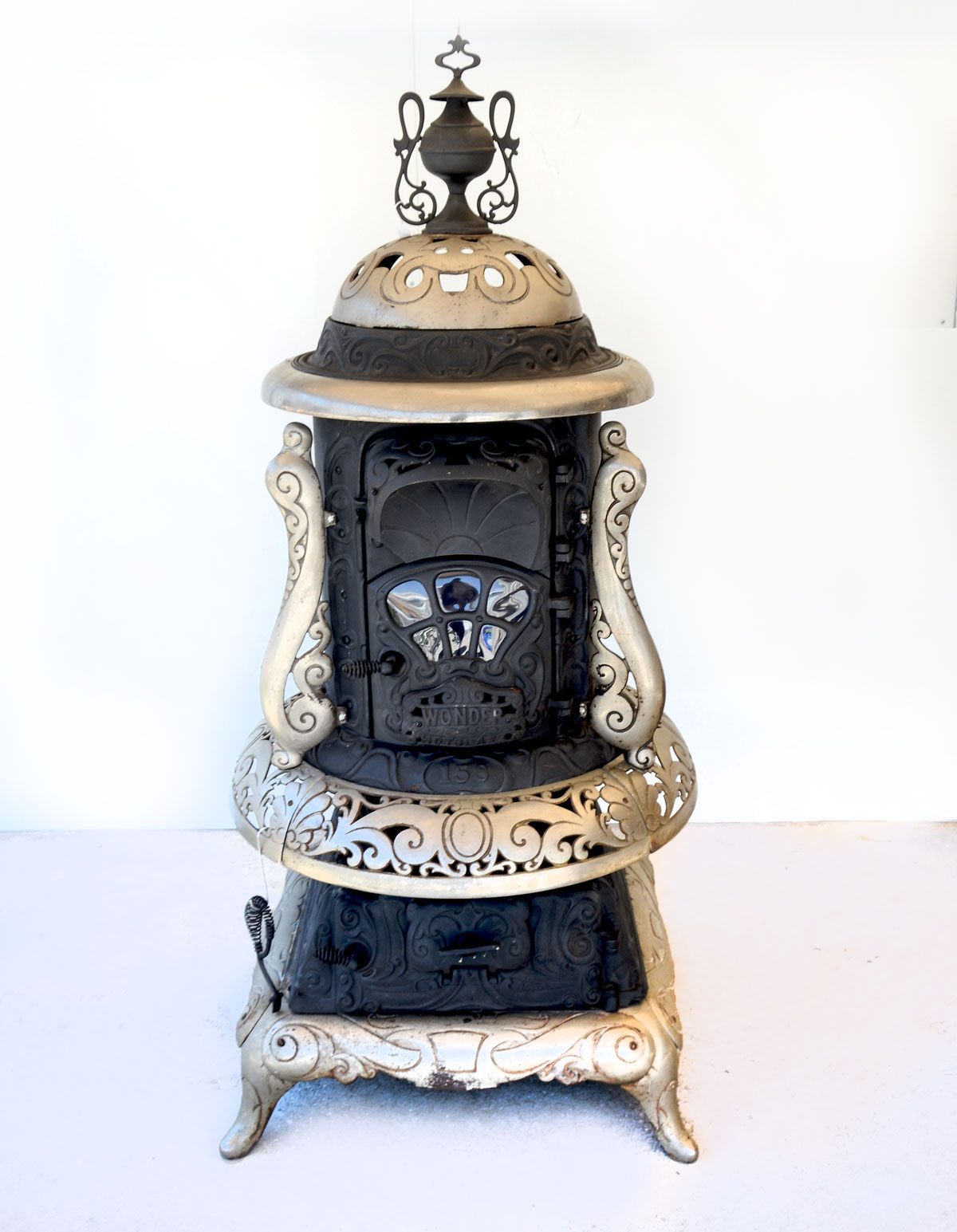 Appraisal: WONDER BLAST CAST IRON STOVE Large cast iron ''Wonder Blast''