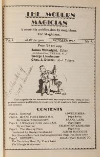 Appraisal: Modern Magician James McKnight V N Oct V N Apr