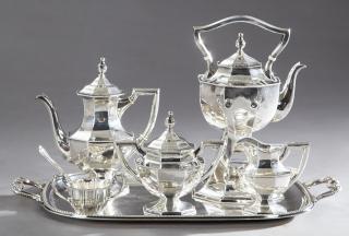 Appraisal: Four Piece Sterling Silver Tea and Coffee Service c by