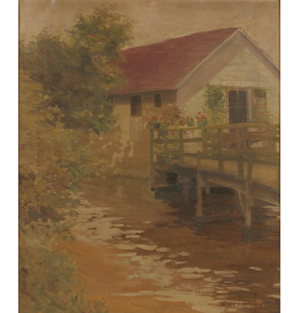 Appraisal: The Mill Stream oil on canvas x signed lower right