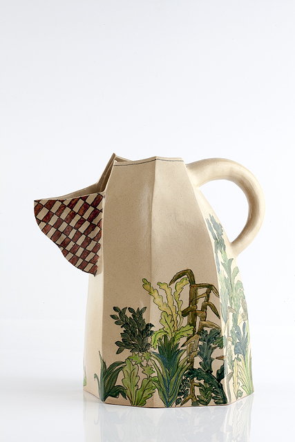 Appraisal: Alison Britton British b Jug earthenware high fired with underglaze