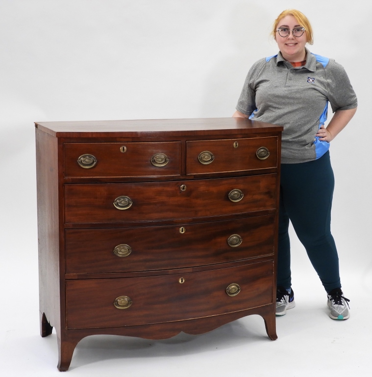 Appraisal: AMERICAN FEDERAL FRONT CHEST OF DRAWERS United States Early th