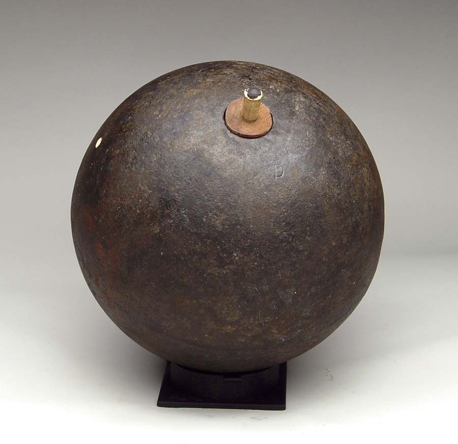 Appraisal: CS COLUMBIAD CANNONBALL Excellent excavated condition Unfired This cannonball came