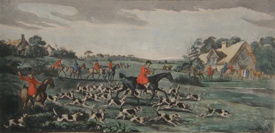 Appraisal: After H Alken set of four hand-coloured hunting prints comprising