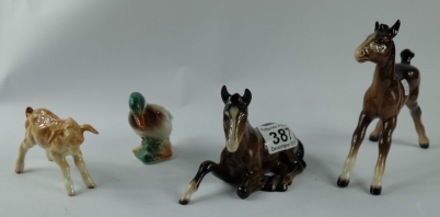 Appraisal: A collection of Beswick figures to include Stretched Foal Foal