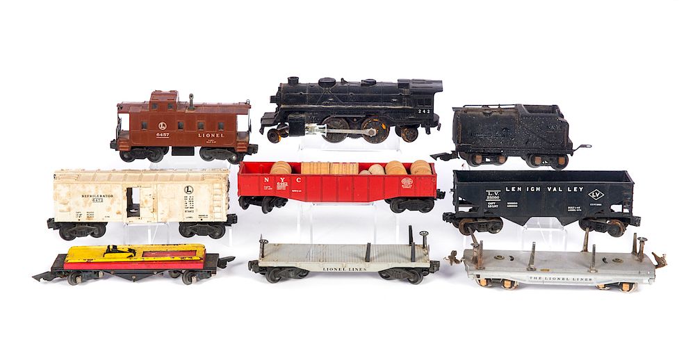 Appraisal: Antique Toy Train Cars Good condition with normal wear Please