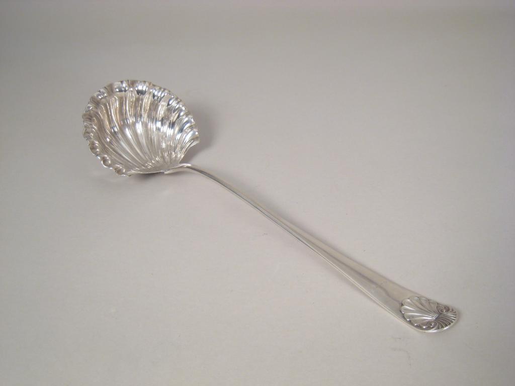 Appraisal: A Victorian Soup Ladle with scallop bowl and shell handle