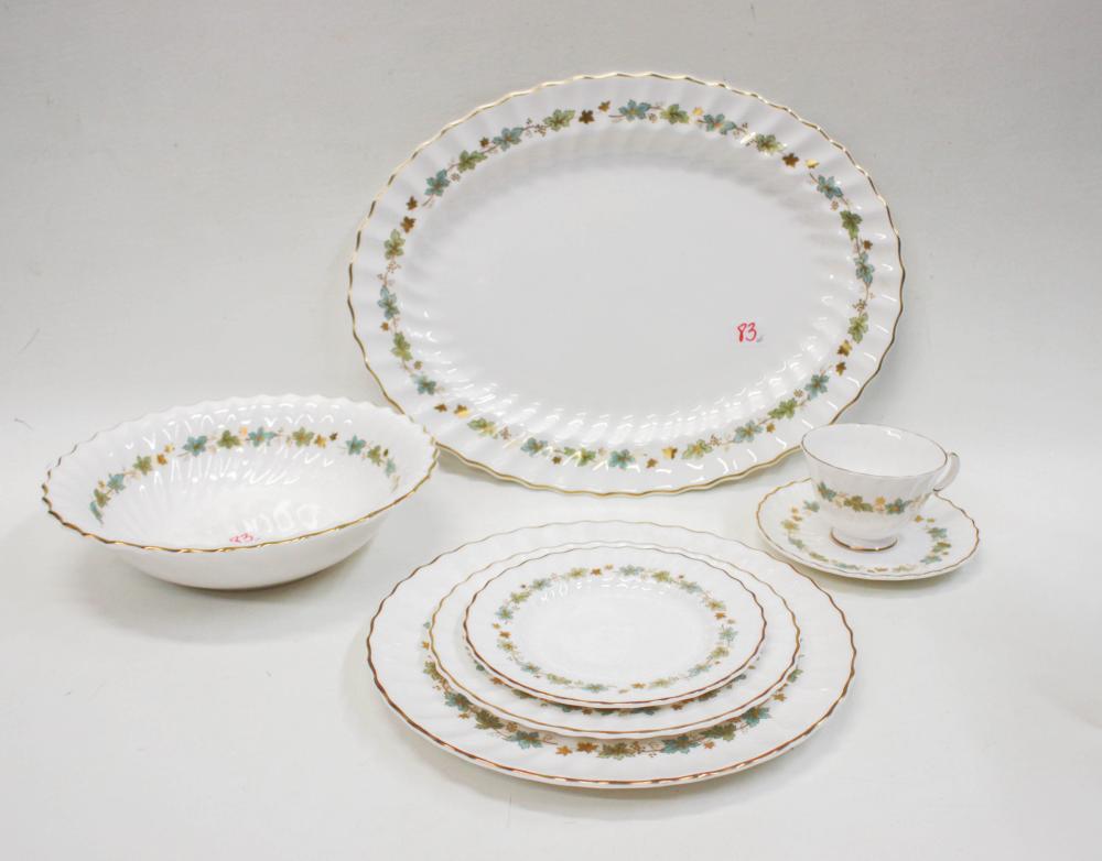 Appraisal: ROYAL DOULTON PIEDMONT CHINA SET pieces comprised of dinner plates