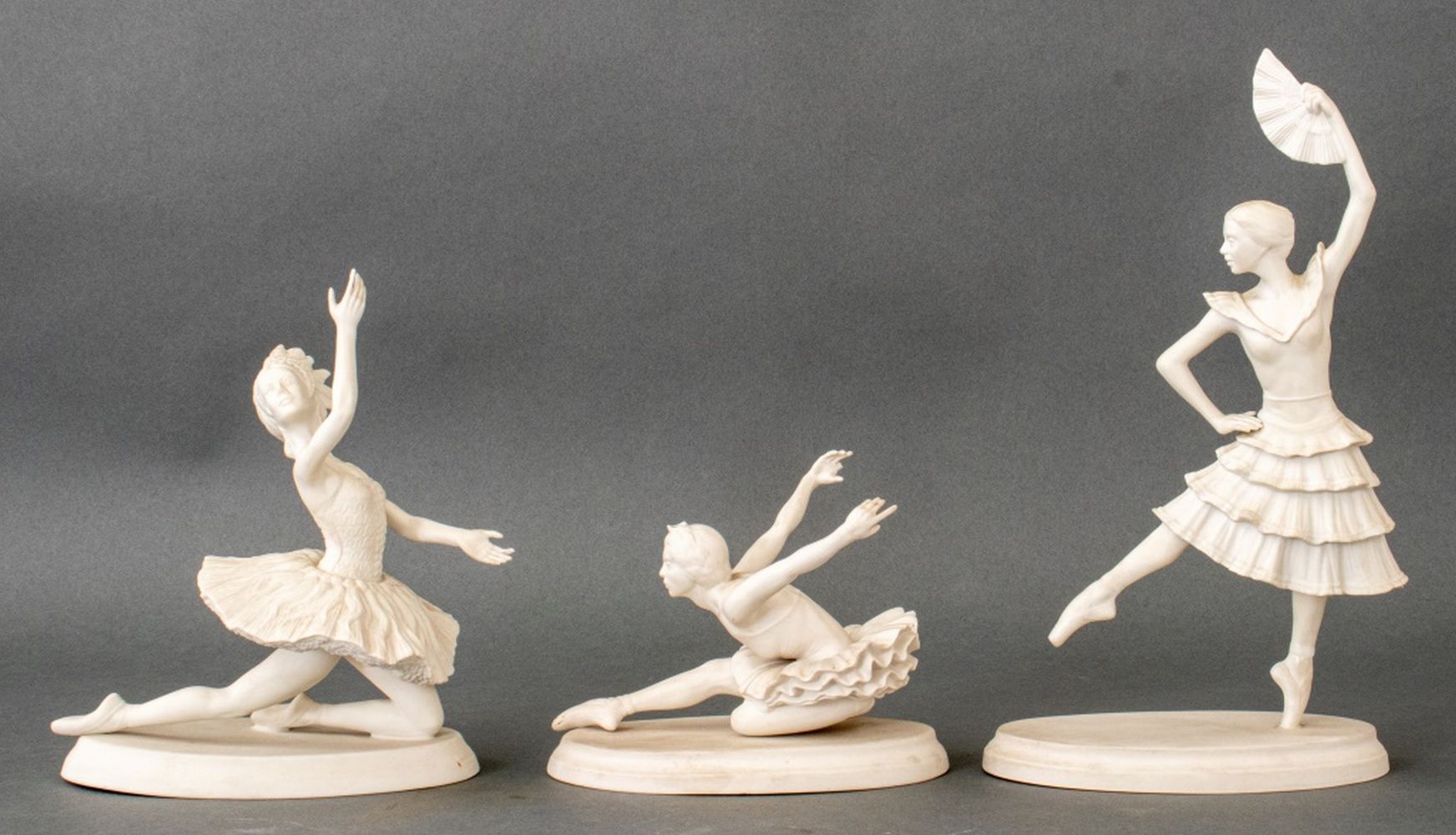 Appraisal: PORCELAIN BISQUE BALLET FIGURINES Edward Marshall Boehm Studios set of