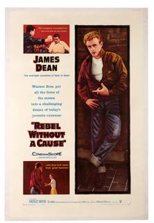 Appraisal: Rebel Without a Cause Warner Bros One sheet x James