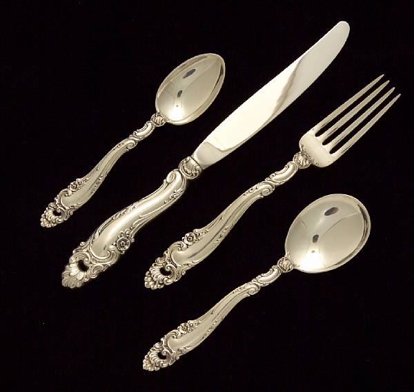 Appraisal: A sterling flatware set with caseGorham Mfg Co Providence RIDecor