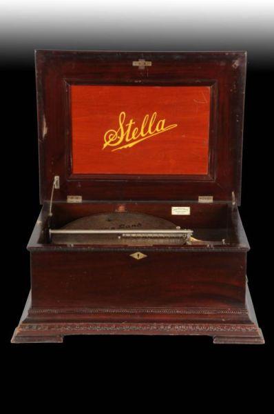 Appraisal: Stella Music Box with Metal Records Description Includes plus metal