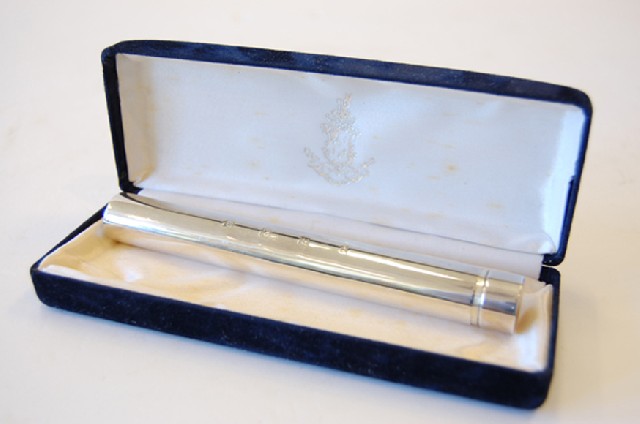 Appraisal: STERLING SILVER CIGAR HOLDER