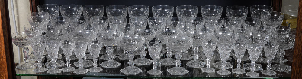 Appraisal: VAL ST LAMBERT LALAING FANTAISIE CRYSTAL STEMWARE Approx pieces in