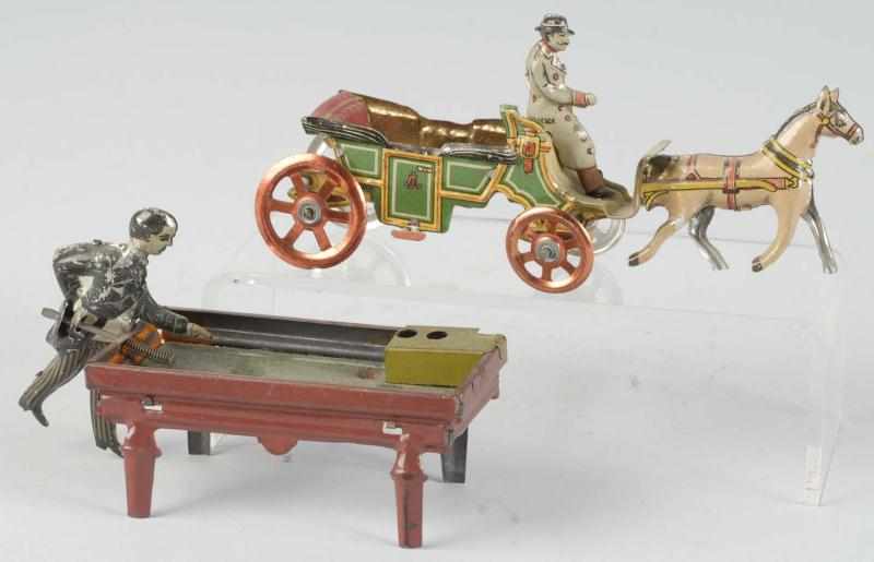 Appraisal: Lot of Tin Litho Figural Penny Toys Description German Includes