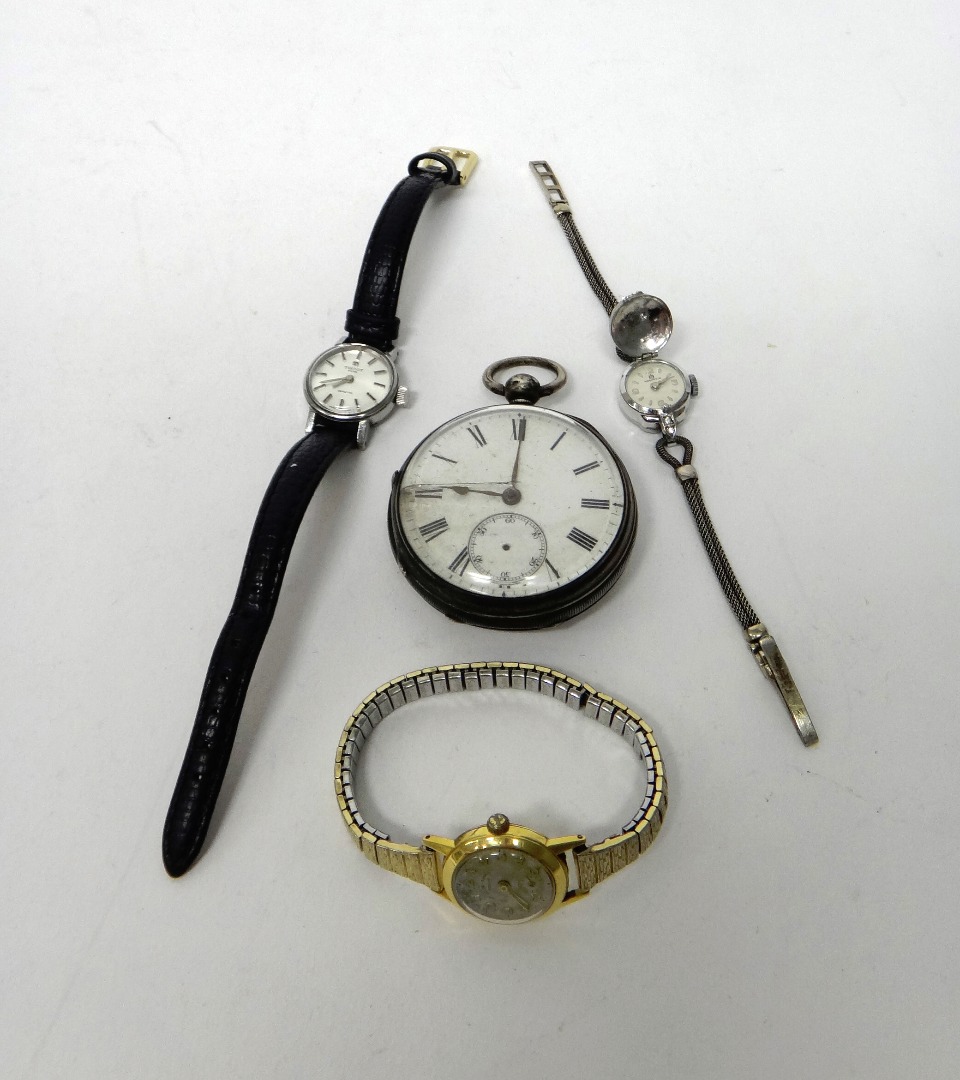 Appraisal: A lady's gold circular cased Favre-Leuba wristwatch on an expanding